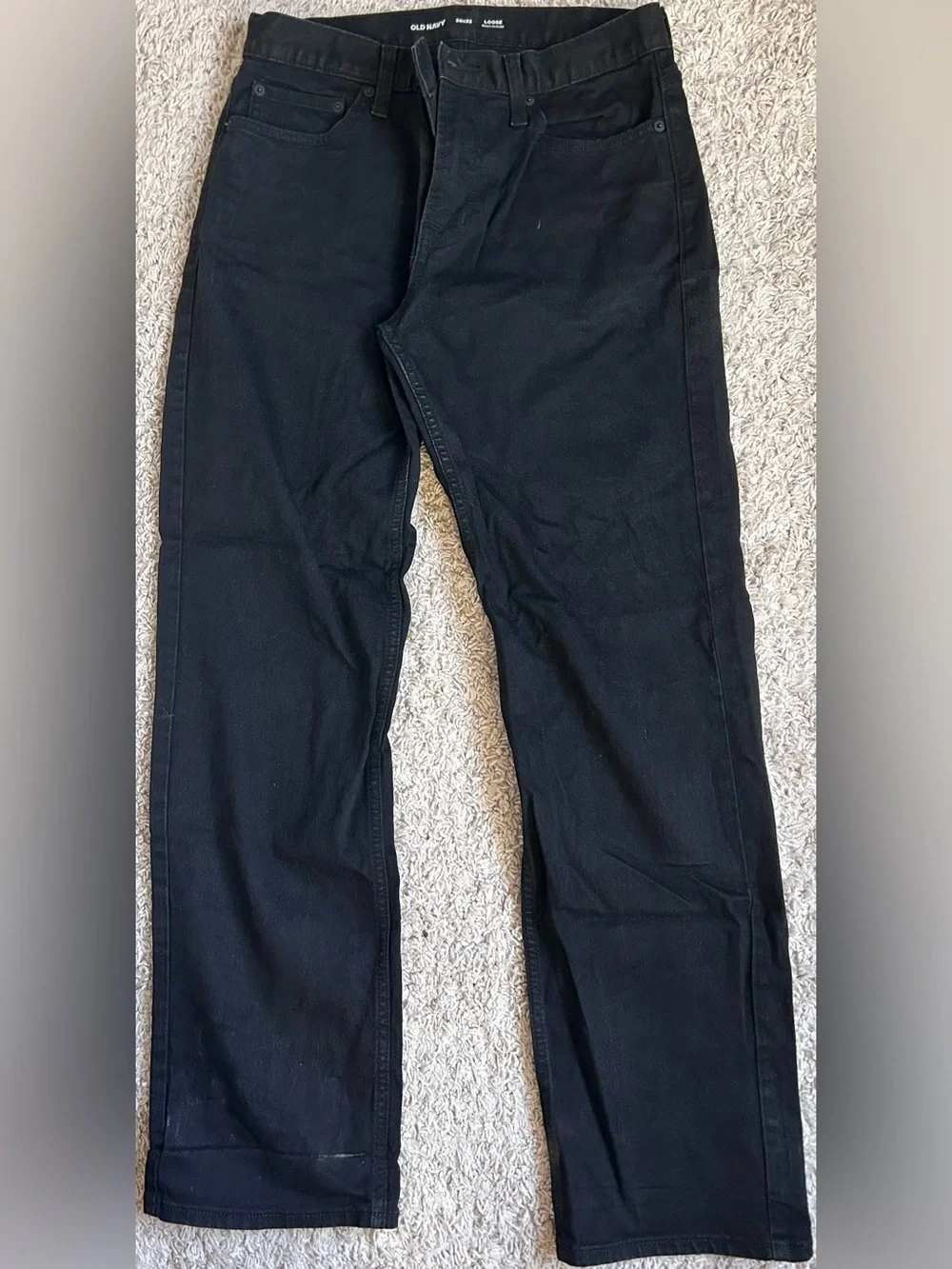 Men’s Old Navy Black loose Straight Leg Jeans